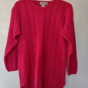 American Weekend Pullover Hot Pink Sweater